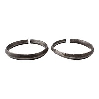 Greek Undecorated Silver Bracelets