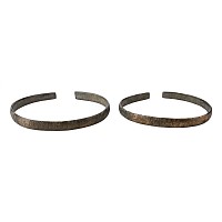 Viking Decorated Bronze Arm Ring Pair