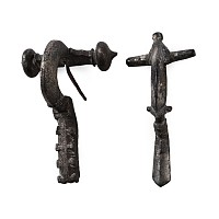 Roman Silvered Bronze Crossbow Brooch Group