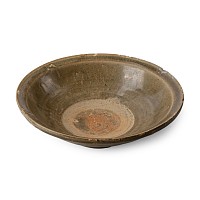 Chinese Tang Green Glazed Bowl