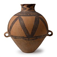 Large Chinese Neolithic Painted Terracotta Jar