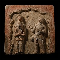 Chinese Song Terracotta Figural Tile
