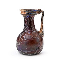 Roman Aubergine Glass Pitcher