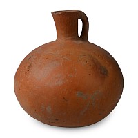 Western Asiatic Terracotta Jug with Concentric Circles