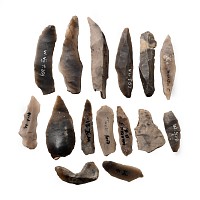 Farnham Stone Age Flint Blade and Tool Collection