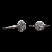 Byzantine Silver Ring with Monogram