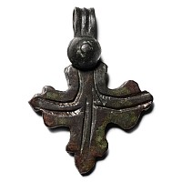 Medieval Bronze Cross Pendant