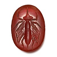 Roman Carnelian Gemstone with Insect