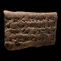 Old Babylonian Terracotta Cuneiform Tablet Fragment for Sale of Items