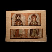 Late Coptic Panels Decorated with Two Standing Saints