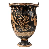 Greek Red-Figure Bell Krater with Eros