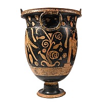 Greek Red-Figure Bell Krater with Eros