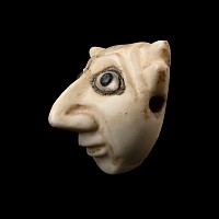 Sumerian Head with Inlaid Eyes