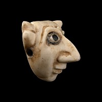 Sumerian Head with Inlaid Eyes