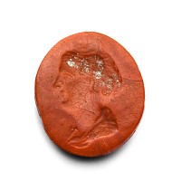 Roman Jasper Gemstone with Female Bust