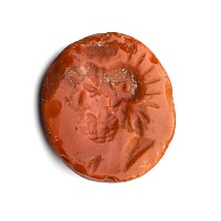 Roman Jasper Gemstone with Helmetted Bust