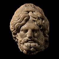 Roman Marble Head of Jupiter