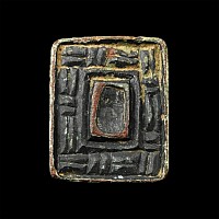 Anglo-Saxon Bronze Chip-Carved Mount