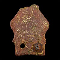 Anglo-Scandinavian Viking Bronze 'Entwined Beasts' Horse Stirrup Apex Mount