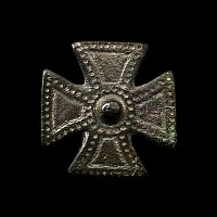 Medieval Bronze Knight's Expanding Cross Mount