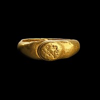 Byzantine Gold Ring with Monogram