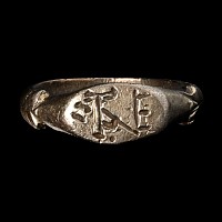 Byzantine Silver Ring with Monogram