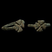 Byzantine Bronze Ring with Cross