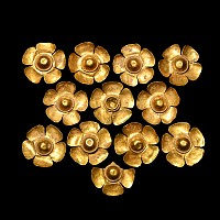 Greek Gold Rosette Mount Set
