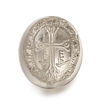 Byzantine Rock Crystal Stamp Seal with Cross