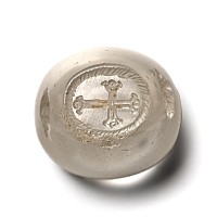 Byzantine Rock Crystal Stamp Seal with Cross
