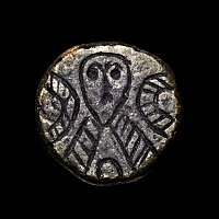 Byzantine Bronze Seal Matrix with Bust