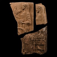 Greek Style Terracotta Plaque Frangment Group