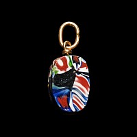 Egyptian Millefiori Glass Scarab