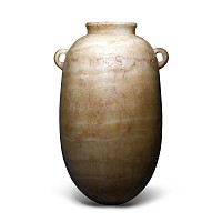 Very Large Egypto-Phoenician Alabaster Alabastron with Hieroglyphic Inscription