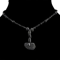 Roman and Other Black Glass Bead Necklace String