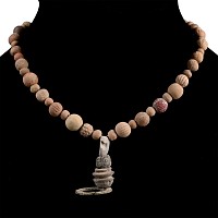 Western Asiatic and Other Mixed Ceramic Bead Necklace String
