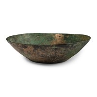 Sasanian Bronze Bowl with Concentric Circles