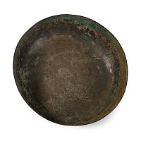Large Qaznavid Bronze Bowl with Floral Design