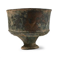 Western Asiatic Bronze Goblet with Triangular Decoration