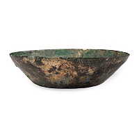 Sasanian Bronze Bowl with Concentric Circle