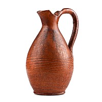 Post Medieval Glazed Redware Terracotta Pitcher