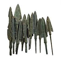 Western Asiatic Mounted Bronze Arrowhead