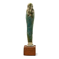 Egyptian Blue Glazed Shabti