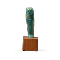 Egyptian Blue-Green Glazed Shabti