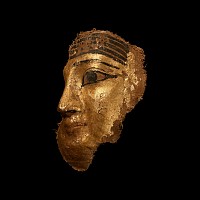 Egyptian Gilt Cartonnage Mask
