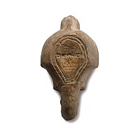 Roman Terracotta Mask Oil Lamp
