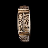 Medieval Silver-Gilt Iconographic Ring
