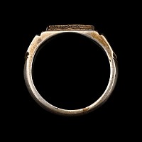 Medieval Silver-Gilt Iconographic Ring