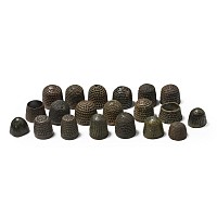 Medieval Bronze Straight and Beehive Thimble Collection