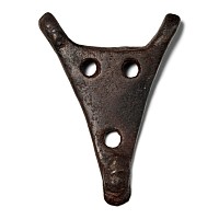 Anglo-Scandinavian Viking Bronze Triangular Stirrup Apex Mount